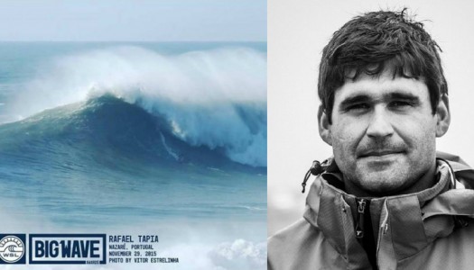 Rafael Tapia sorprende en Nazaré con ola de 16 metros