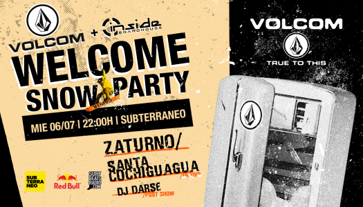 Volcom Welcome Snow Party: Zaturno y SantaCochiguagua este Miercoles en Stgo