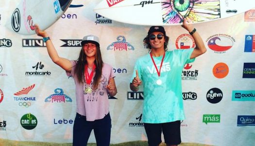 Pichileminos Nico Vargas y Natalia Escobar se adjudican 2ª fecha del Circuito Chileno de Surf