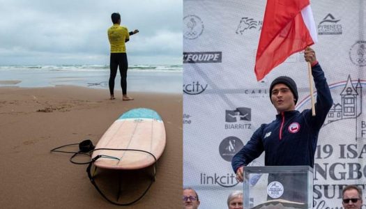 Rafael Cortés, el pichilemino que logró competir en el Mundial ISA de Longboard en Biarritz, Francia