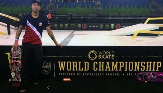 Chileno José Santander destaca en Brasil junto a exponentes mundiales del skate